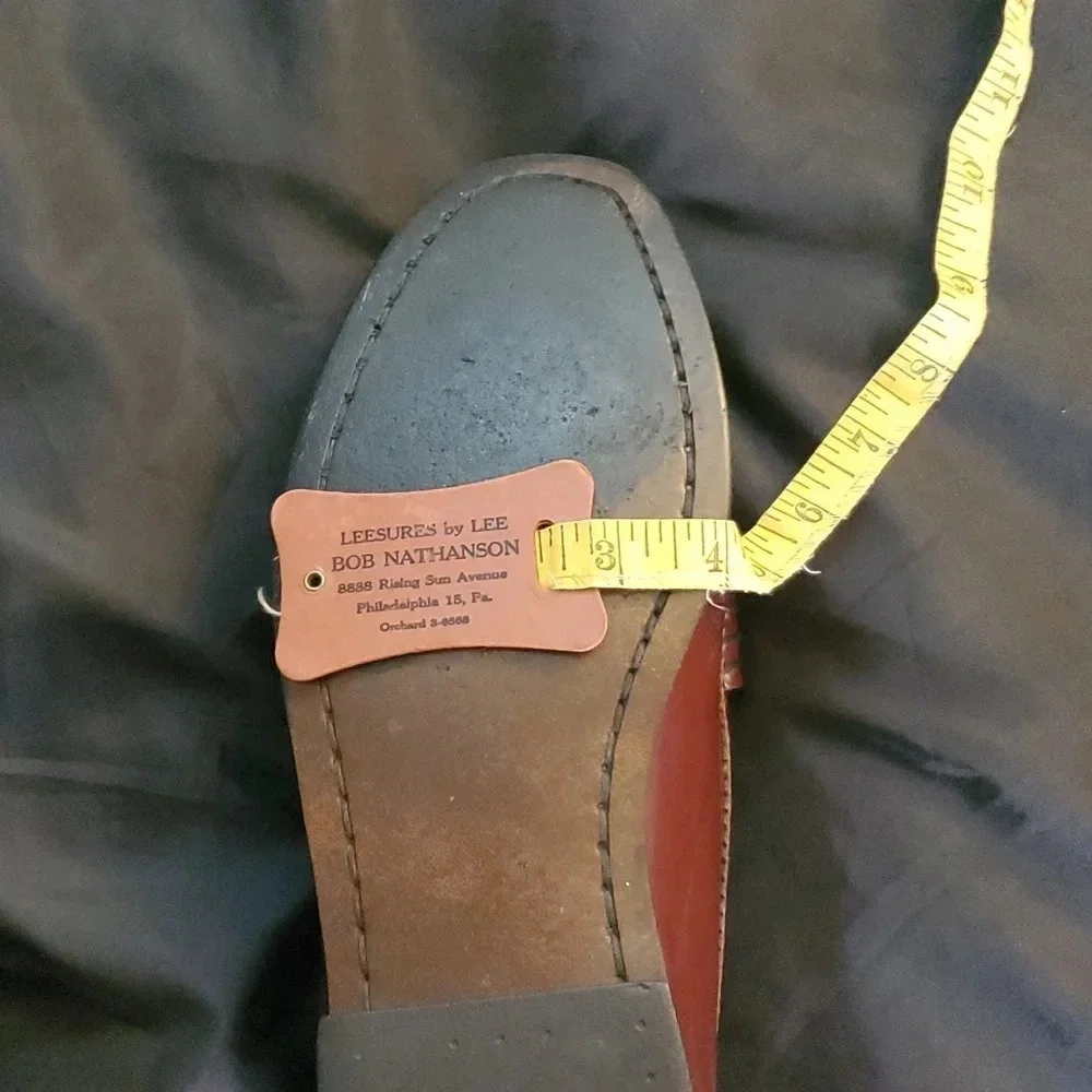 Vintage Oakwoods Mens Upper Leather Hand Stiched Shoes Made in the USA